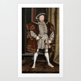 Portrait of Henry VIII Art Print