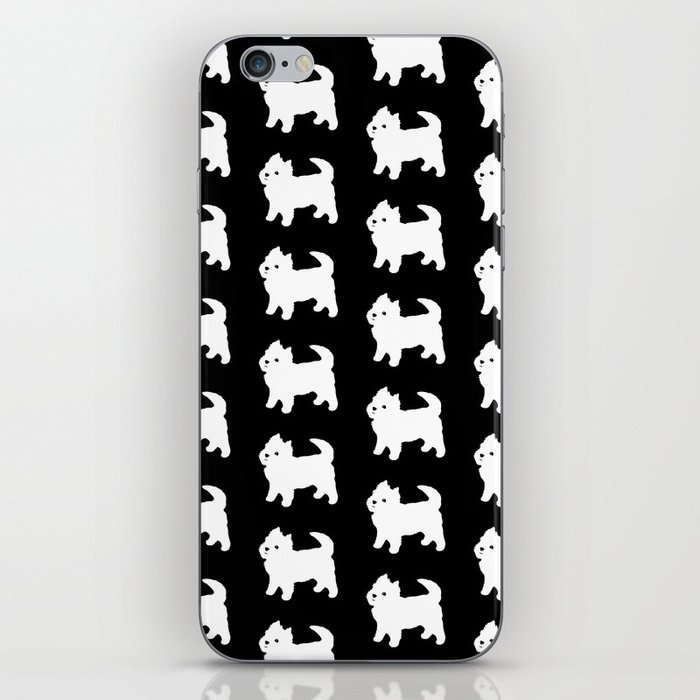 Westie Dog Pattern iPhone Skin