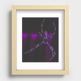 pink spider art. Recessed Framed Print