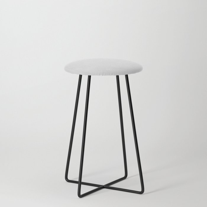 Pale Silver Gray Counter Stool