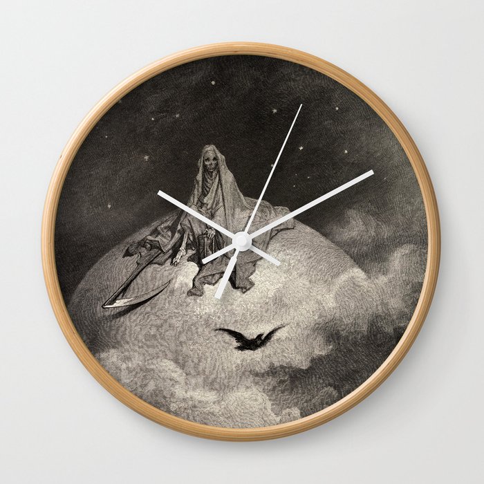 The Death, 1883 by Gustave Dore Wall Clock
