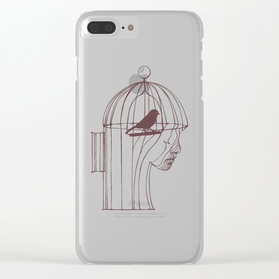 Be Alone Clear iPhone Case