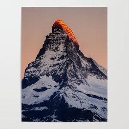 Matterhorn during sunrise Poster