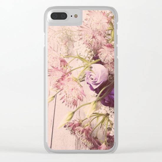 Gorgeous Vintage Floral Clear iPhone Case