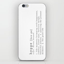 THE MEANING OF HYGGE iPhone Skin