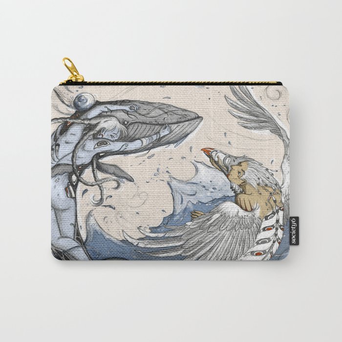 Raven and the Whale Carry-All Pouch