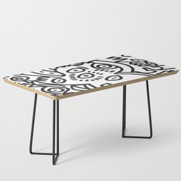 Graffiti Art  Black and White Cyclopes  Coffee Table