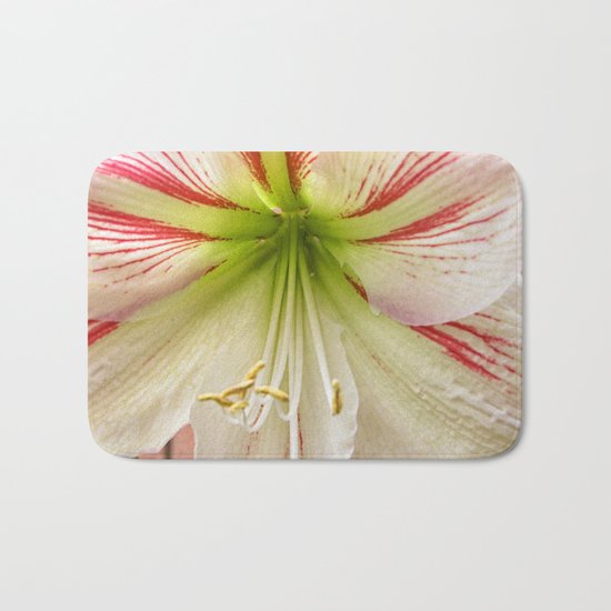 Amaryllis Hippeastrum flower Bath Mat