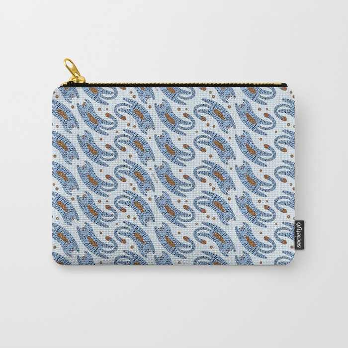 Crazy Cats pattern Carry-All Pouch