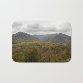 Fall at the Great Smoky Mountains National Park Bath Mat | Fall, Great, Cloudscape, Beauty, Smoky, Woods, Southern, Park, View, Photo 