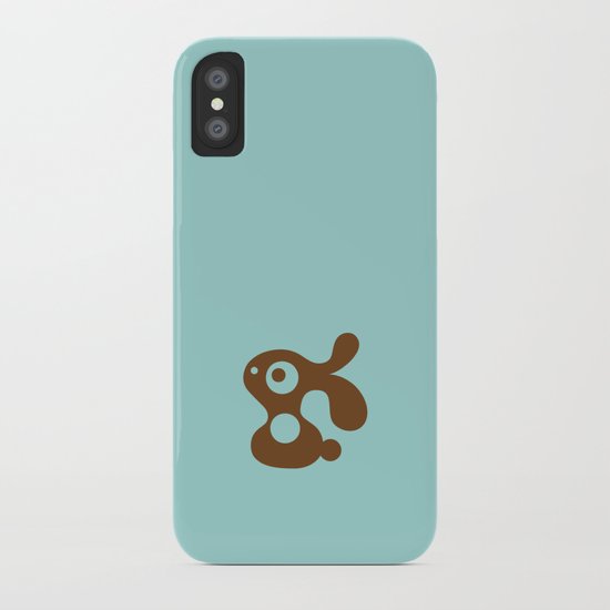Blue Bunny iPhone Case