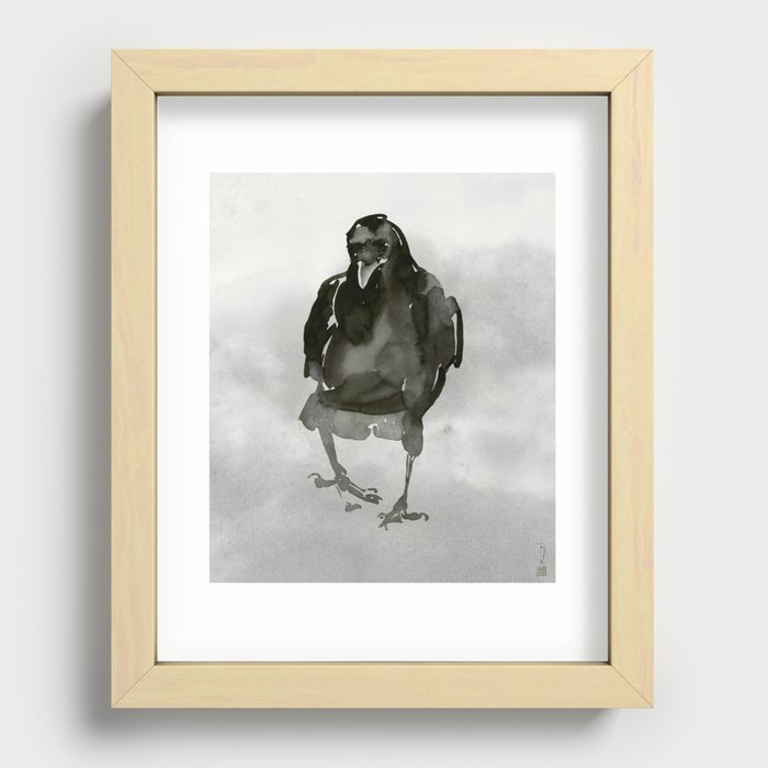Common Crow [1] Recessed Framed Print