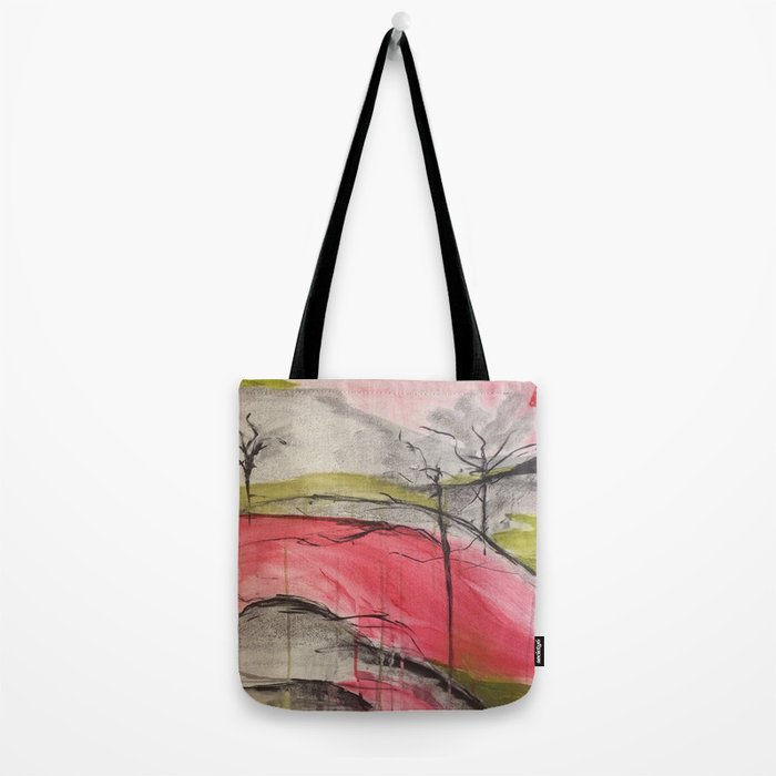 Pink Landscape. Color of Japan. Original Painting by Jodi Tomer