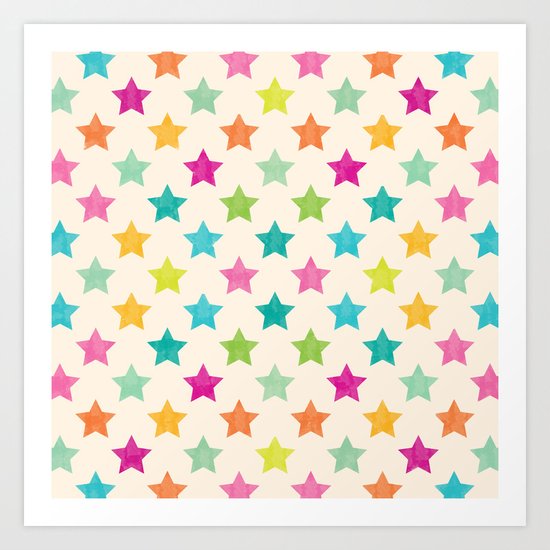 Colorful Star Art Print