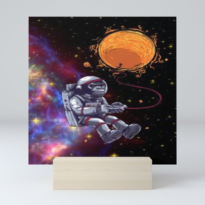 astro ape lost in space Mini Art Print