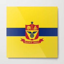 flag of Saint Paul Metal Print | Graphicdesign, Saintpaul, American, Minnesotan, Usa, Saintpaulite, Homeland, Mississippi, Federal, Twincities 