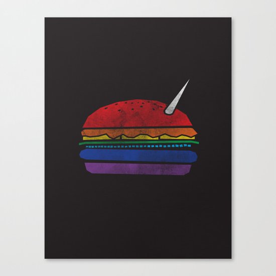 The Last Unicorn Burger Canvas Print