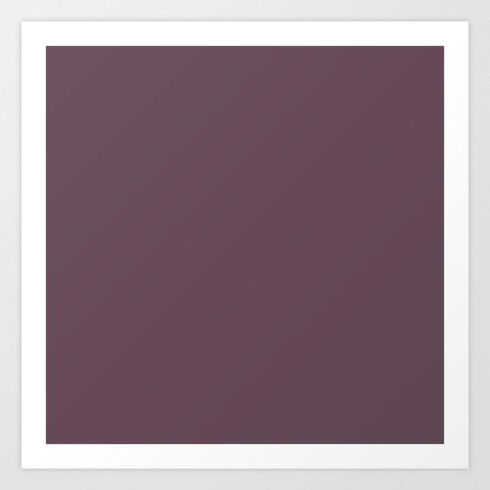 Plum Wine Purple Solid Colour Art Print By Koovox Society6 Plum Wine Purple Solid Colour Art Print