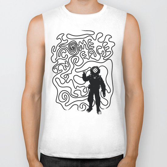 I come in Peace Biker Tank