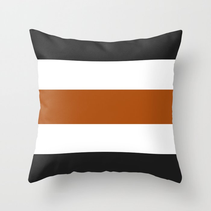 Accent Black Rust Throw Pillow by Summer Sun Home Art Society6