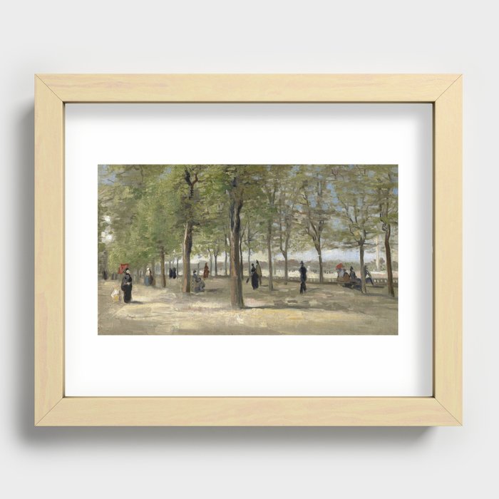 Terrace in the Luxembourg Gardens Recessed Framed Print