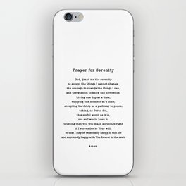 Serenity Prayer  iPhone Skin