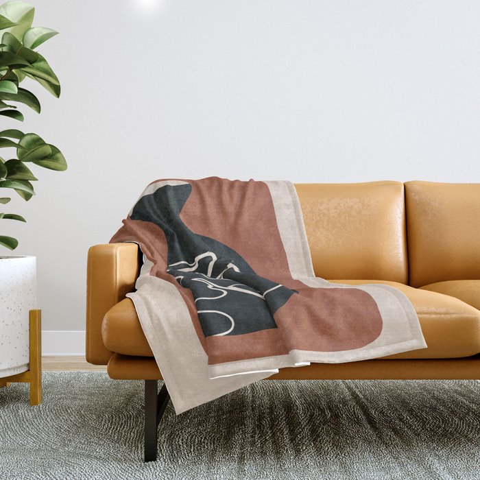 Abstract Vase 9 Throw Blanket
