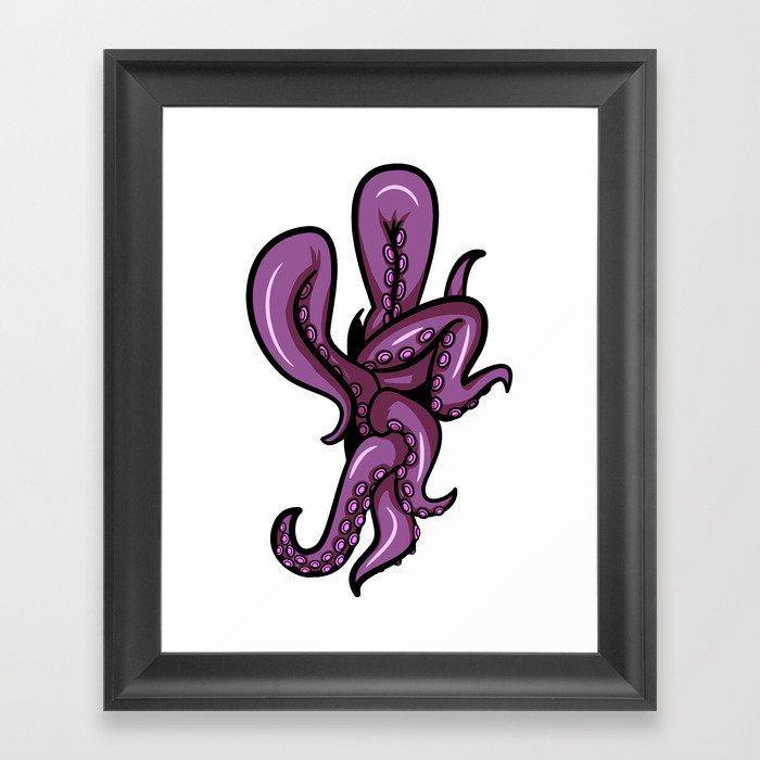 tentacles Framed Art Print