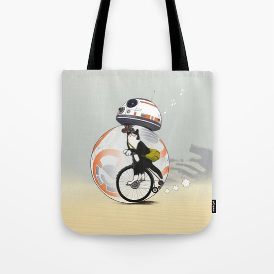 CAT INSIDE DROID Tote Bag