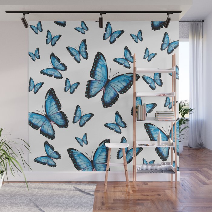 Butterfly Wall Decals-Teal - Create-A-Mural