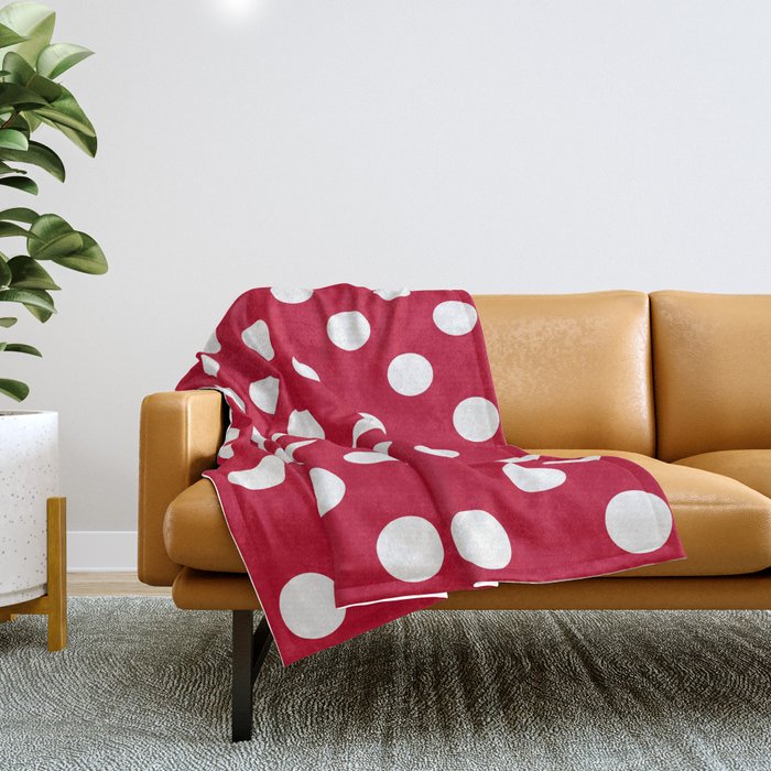 Red and white hotsell polka dot blanket