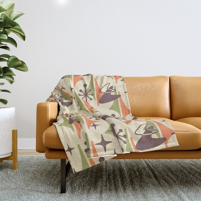 Orange and green throw blanket sales