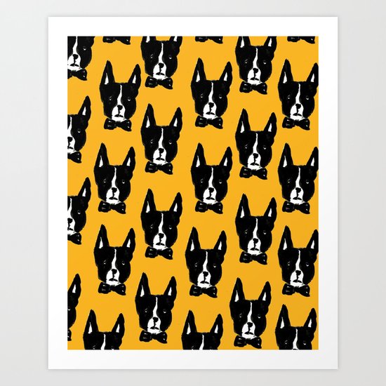 Boston Terriers Art Print