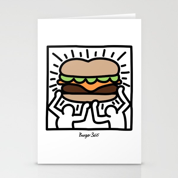 Pop Art Burger #1 Stationery Cards