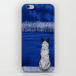 Blue Forest, Starry Sky (Artwork by AK) iPhone Skin