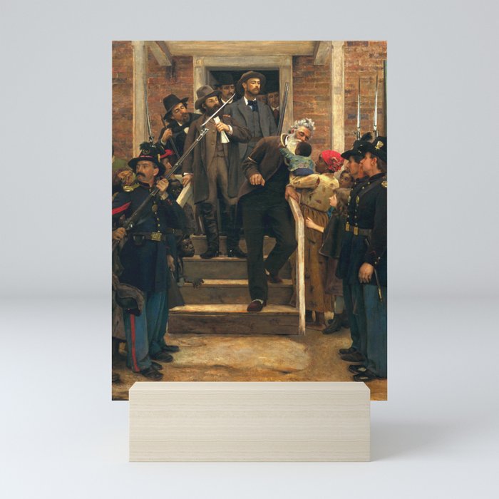 Last Moments of John Brown; Raid on Harpers Ferry Civil War era portrait painting by Thomas Hovenden Mini Art Print