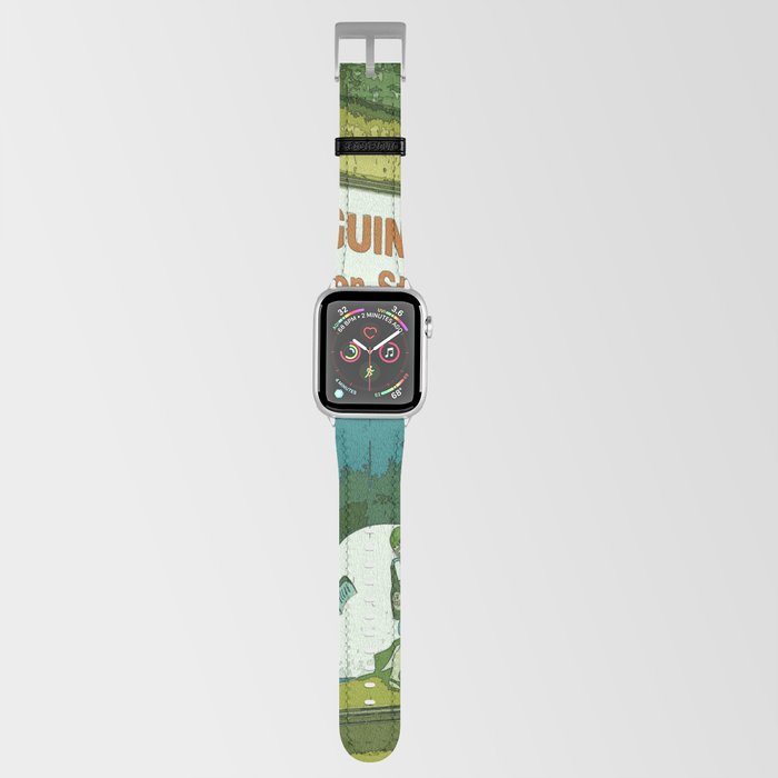 Guinness beer art print - 'Guinness for strength' vintage sign in green - vintage beer poster Apple Watch Band