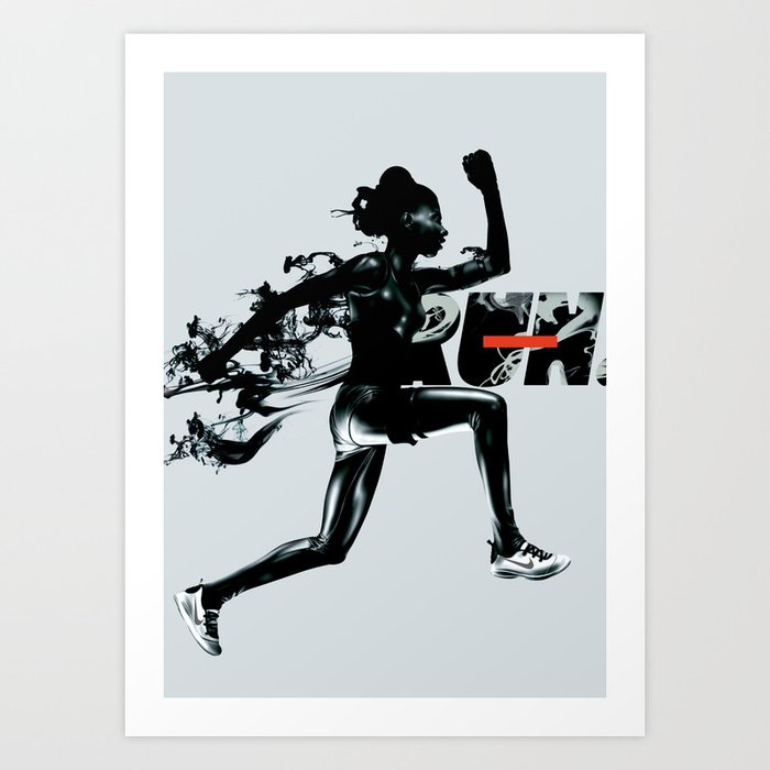 Forward - Run Art Print
