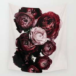 Kess InHouse nickn Spikey Red Flower Black Olive Floral Nature Photography Wall Tapestry