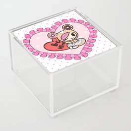 Be Mine Donut Girl Acrylic Box