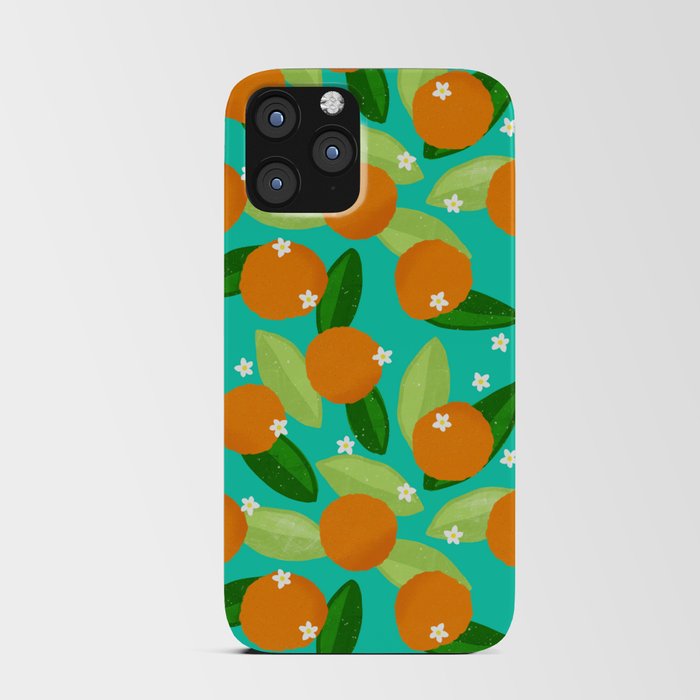 Oranges - Teal iPhone Card Case