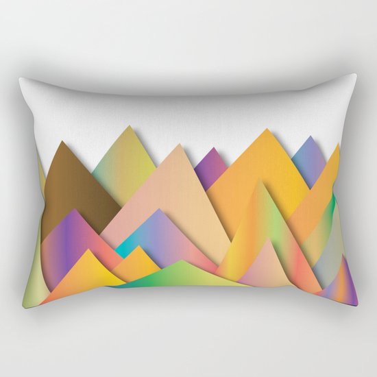 Mountains of Colorcombinations Rectangular Pillow