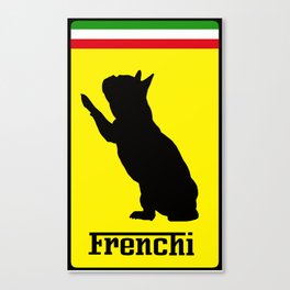 French Bulldog Ferrari  Canvas Print