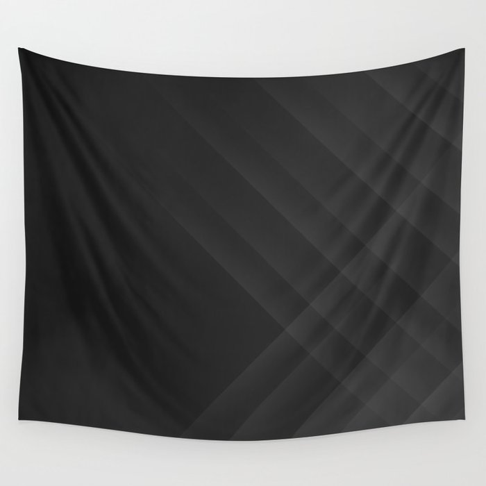 Woven on the Right Grey to Black Wall Tapestry