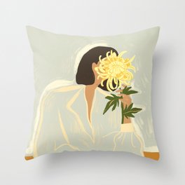 The Chrysanthemum Throw Pillow