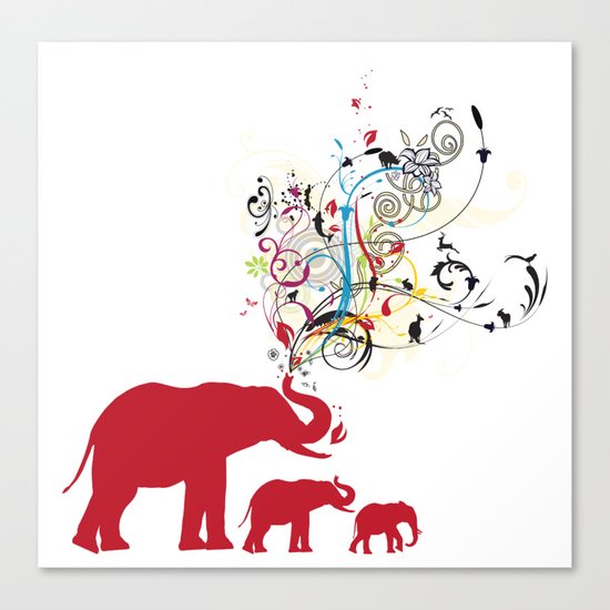 Me and my friends Canvas Print