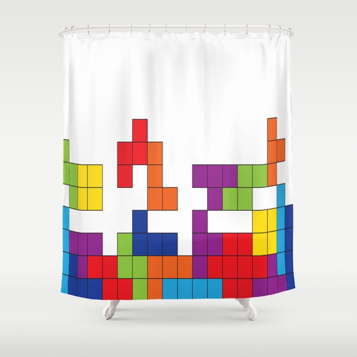 Tetris Shower Curtain