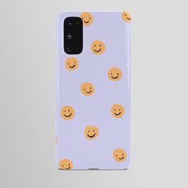 Purple Smiley Face Android Case