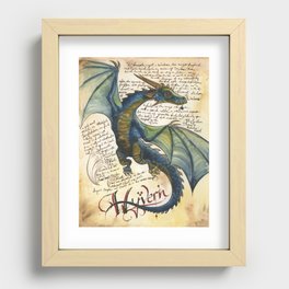 Wyvern from the Field Guide to Dragons Recessed Framed Print