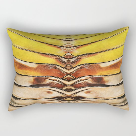 Palm Frond Leaf Macro Rectangular Pillow